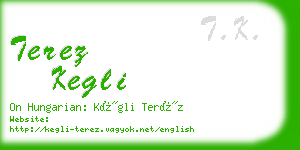 terez kegli business card